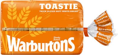 Warburtons Toastie White Bread 800g