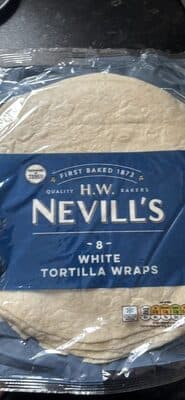 Nevill's White Tortilla Wraps