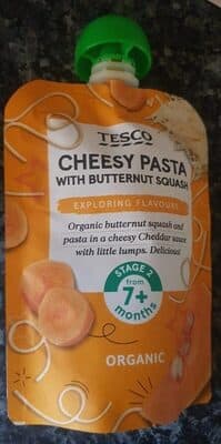 Cheesy pasta with butternut squash