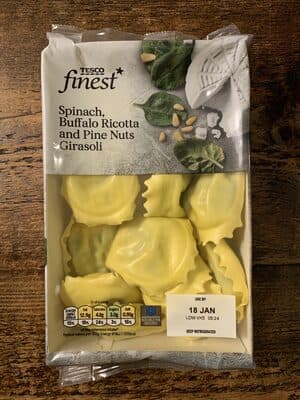Spinach, Buffalo Ricotta, Pine Nuts Girasoli