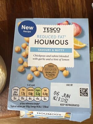 Tesco Reduced FAT Houmous