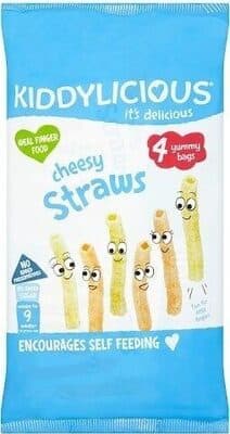 Kiddylicious Cheesy Straws - saveur Fromage - 48g (4x12g)