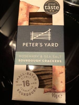 Rosemary & Sea Salt Sourdough Crackers