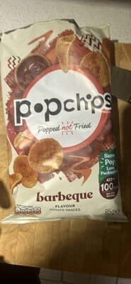 barbeque flavour popped potato snacks