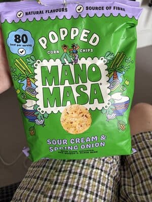Popped Corn Chips Sour Cream & Spring Onion
