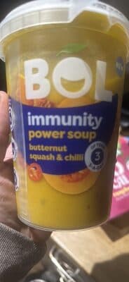 Butternut squash & chilli immunity power soup