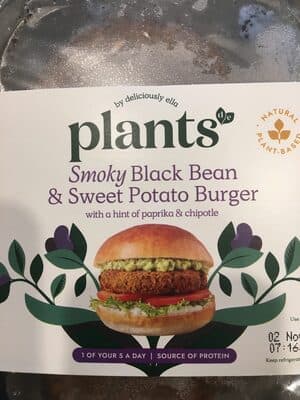 Sweet Potato & Black Bean Protein Veggie Burger