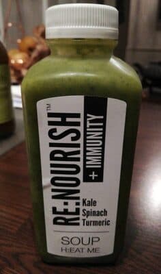 Kale spinach turmeric soup