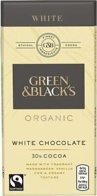 Black's Organic White Chocolate Bar