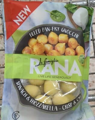 Spinach & Mozzarella Filled Pan-Fry Gnocchi